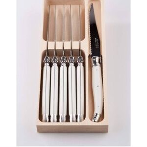 Laguiole Ivory Handle Knife Set